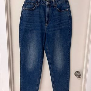 Wild Fable Highest Rise Curvy Mom Dark Wash Tapered Jean - Size 12